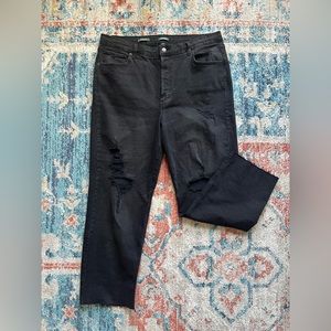 Black Straight Leg Jeans